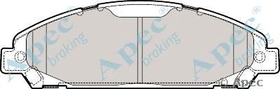 APEC BRAKING pad2048 -  Комплект тормозных колодок, дисковый тормоз